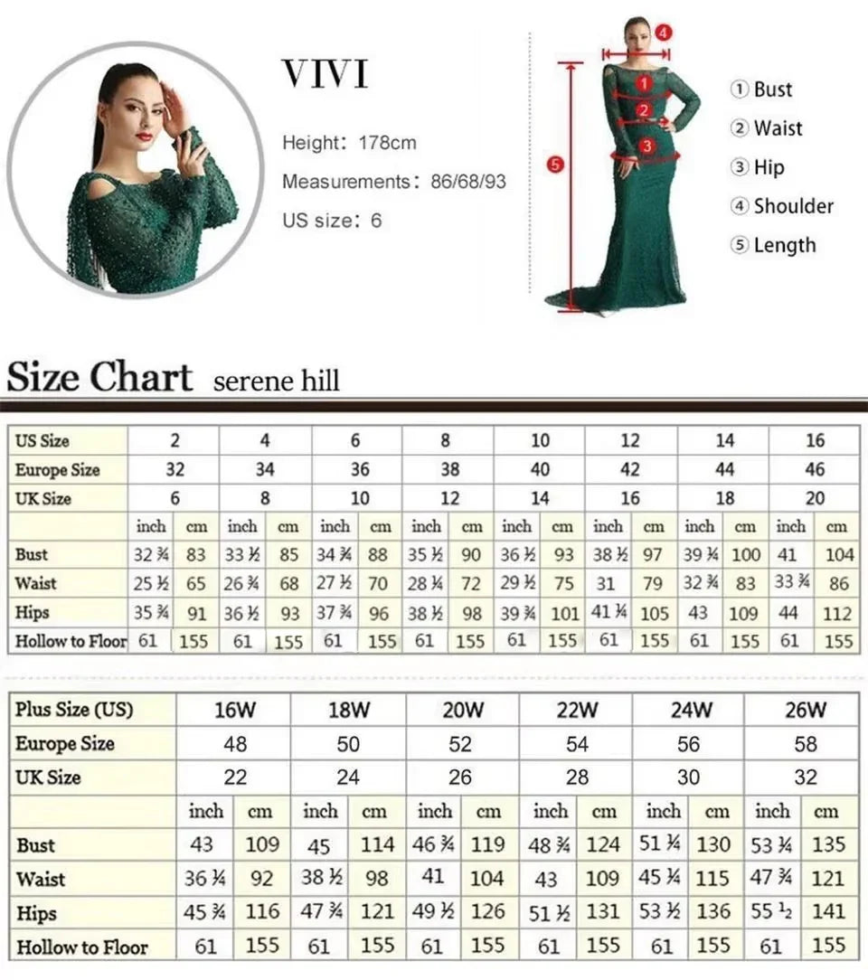 Luxury Nude Crystal Beaded Long Sleeve Mermaid Evening Dress LA73412