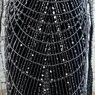 Luxury Arabic Mermaid Evening Dress with Cape Sleeves Plus SizeLA72590A