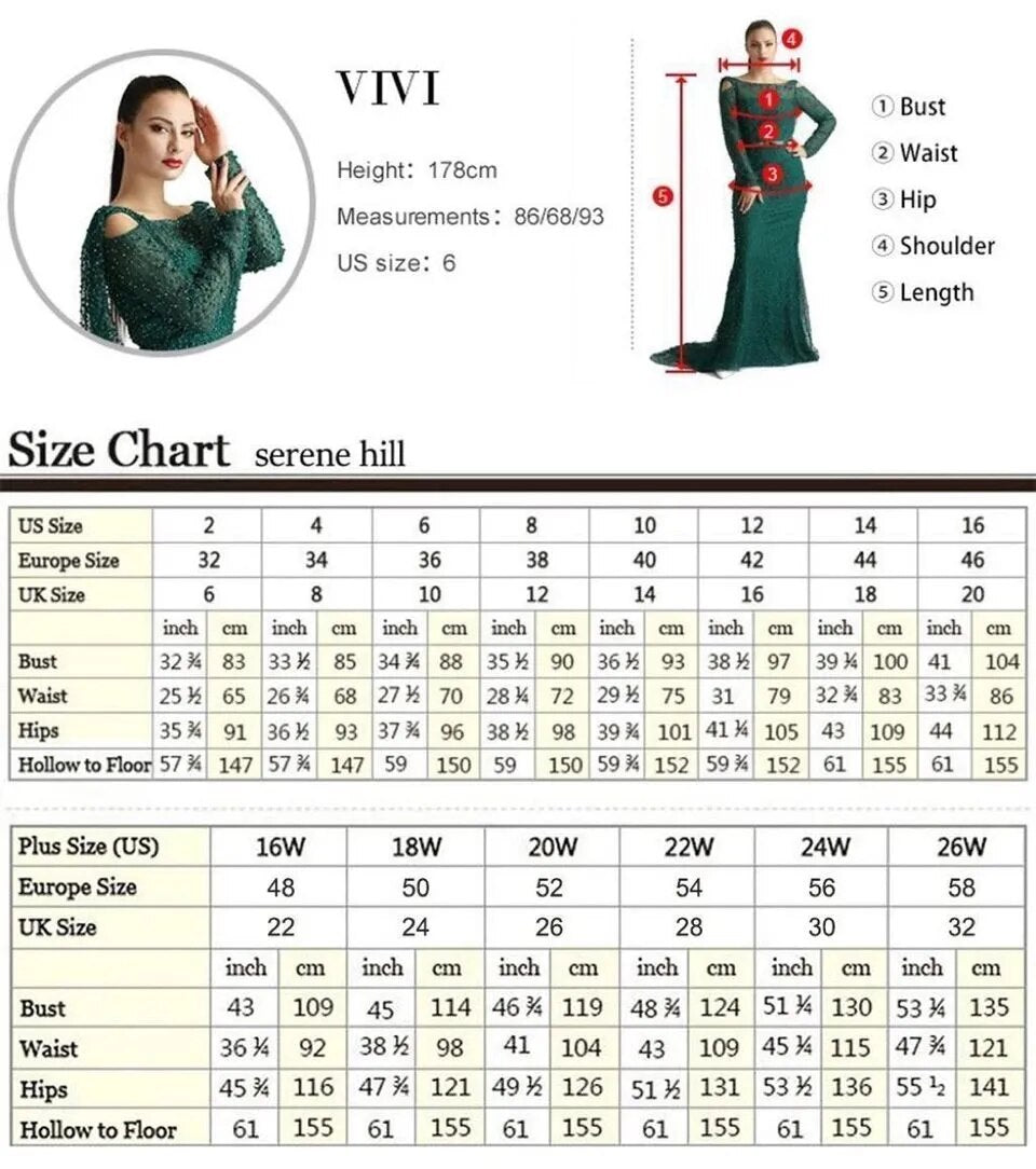 Serene Hill Green Mermaid Sexy High Split Off Shoulder Beaded Luxury Dubai Evening Dresses Gowns 2025 For Women Party LA72049