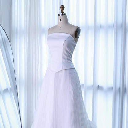 Elegantes Abendkleid in Salbeigrün mit 3D-Blumen in A-Linie LA72913