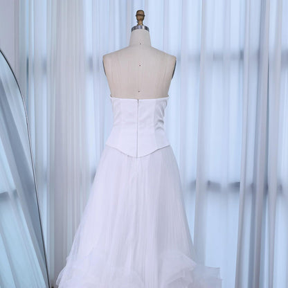 Elegantes Abendkleid in Salbeigrün mit 3D-Blumen in A-Linie LA72913