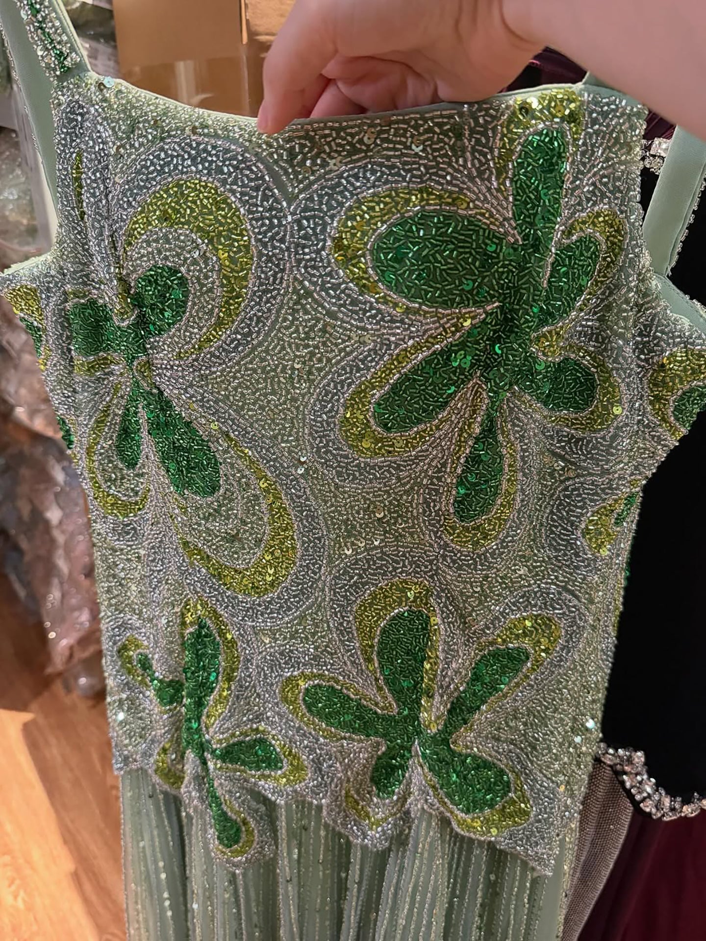 Luxury Green Elegant A-Line Silhouette for Weddings & Galas LA73332