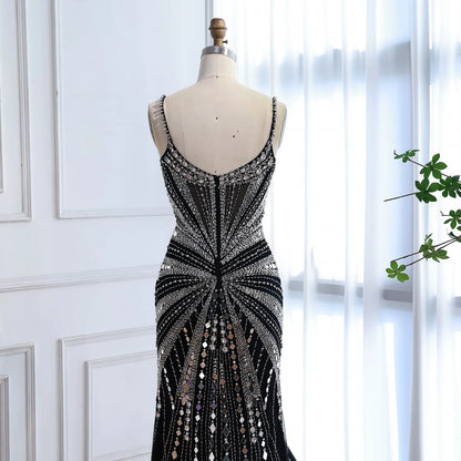 Luxury Nude Corset Beaded Mermaid Prom Dress LA72803A