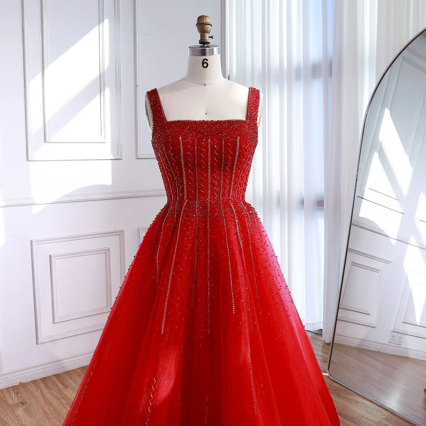 Purple Luxury Square Evening Dresses Arabic Gowns For Party Prom Dress Party LA72857