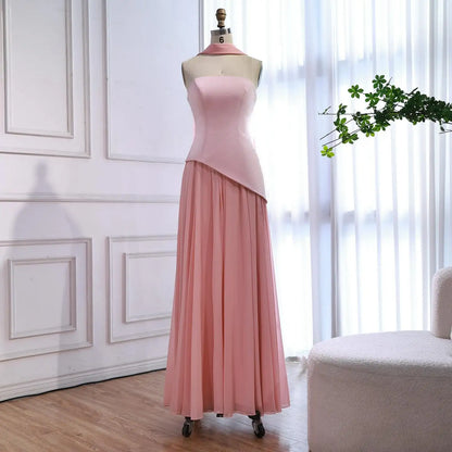 Luxury Lilac   Elegant Evening Dress Flowing Skirt LA73165