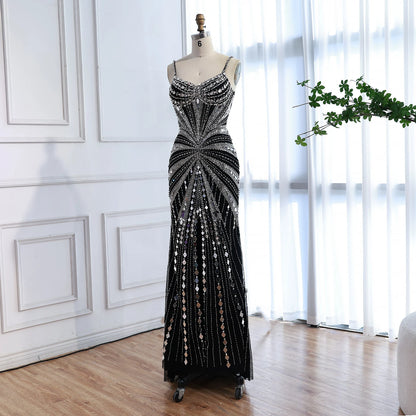 Luxury Nude Corset Beaded Mermaid Prom Dress LA72803A