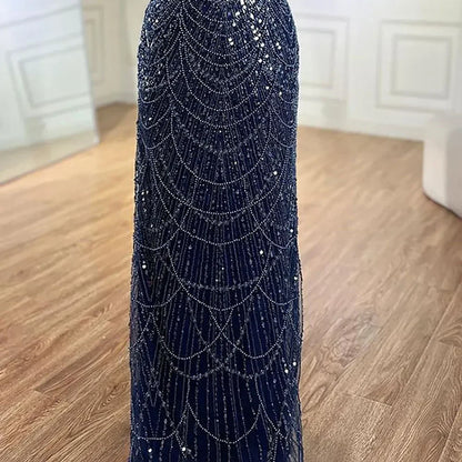 Luxury Beaded Gown With Cape Sleeves LA72160A
