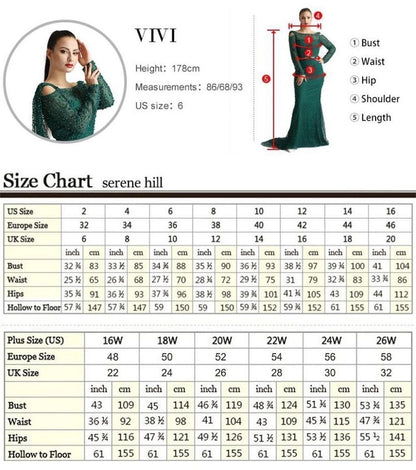 Serene Hill Blue Halter Sleeveless Mermaid Elegant Overskirt Beaded Evening Gown 2025 Formal Party Dresses For Women LA72054
